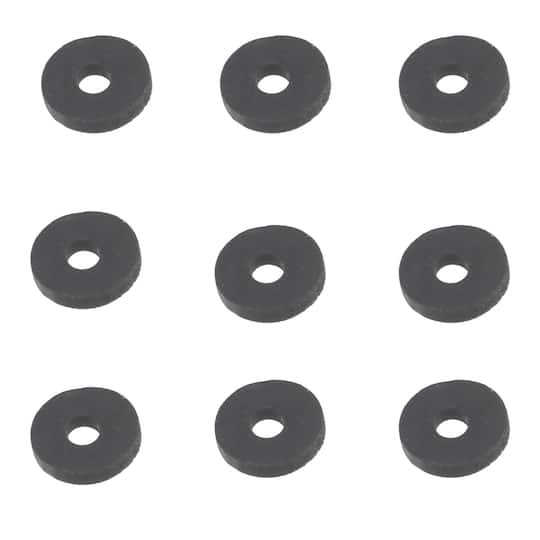 12 Pack: Black PVC Rondelle Spacer Heishi Beads, 5.8mm by Bead Landing&#x2122;